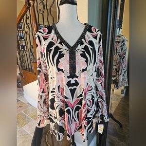 JM Collection Fall Blouse